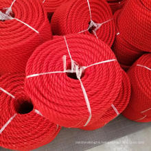 Polyethylene fishing rope poly rope for marine usage packed in coil